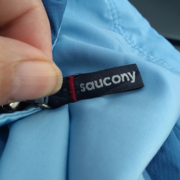 Ladies Blue Saucony Windbreaker Jacket, Size Small, Lightweight, Back Ve… - Picture 8 of 14